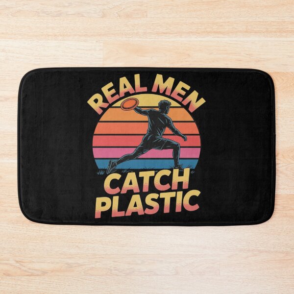 Item preview, Real Men Catch Plastic Flying Disc Ultimate Frisbee designed and sold by skanderio.