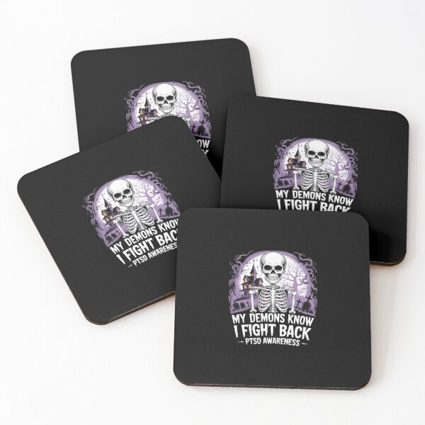 Item preview, Reaper PTSD My Demons Know I Fight Mental Health Awareness designed and sold by skanderio.