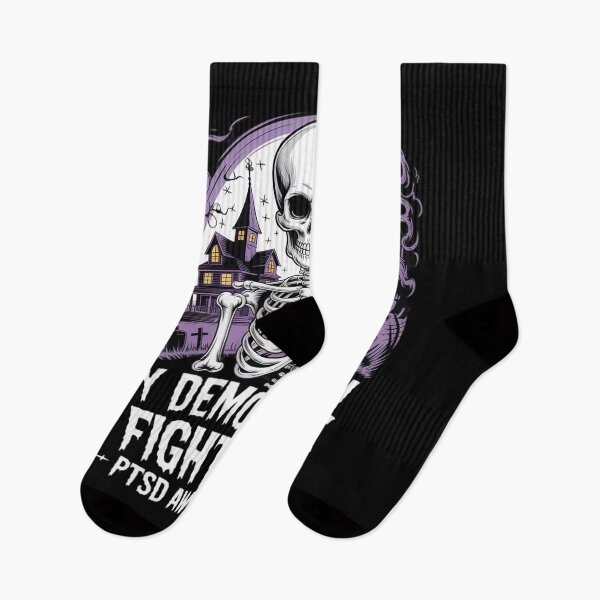 Item preview, Reaper PTSD My Demons Know I Fight Mental Health Awareness designed and sold by skanderio.
