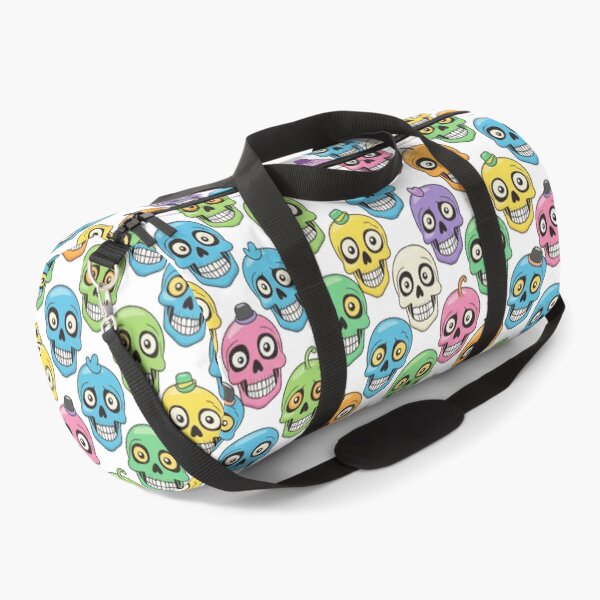Item preview, Neon Carnival Skulls Pattern – Fun Colorful Skull Illustration Design designed and sold by unthinkabletees.