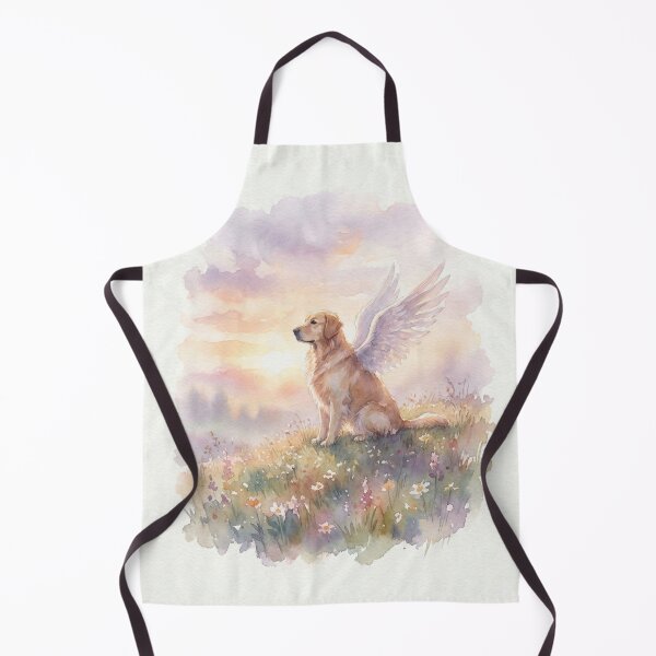 Item preview, Golden Retriever Angel - Rainbow Bridge Memorial Art designed and sold by PrismCustomArt.