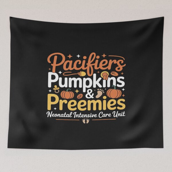 Item preview, Pacifiers Pumpkins Preemies Thanksgiving designed and sold by Rackaam.