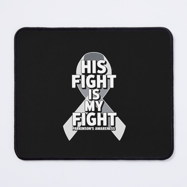 Item preview, Parkinson's Disease Awareness Gray Ribbon His Fight Gift designed and sold by Rackaam.
