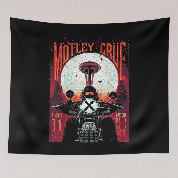 Item preview, Motley Crue Skull Drum Dark Metal Poster Design designed and sold by graysonn2bra.