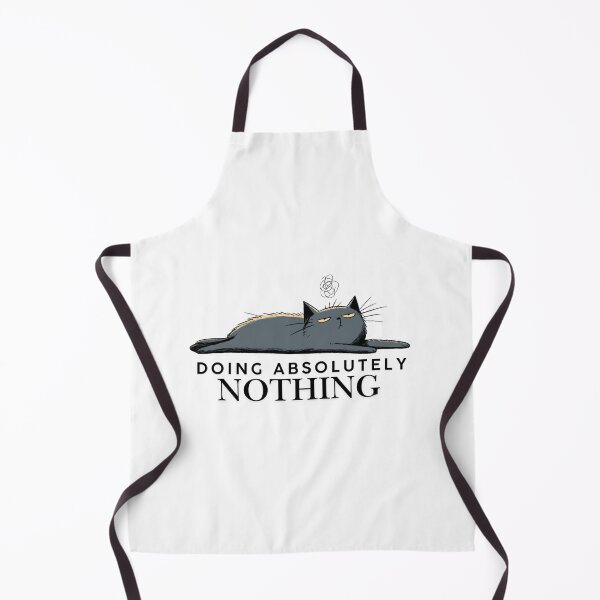 Item preview, Doing Absolutely Nothing – Lazy Cat Lying Flat Minimal Funny Design designed and sold by shuttersnook.