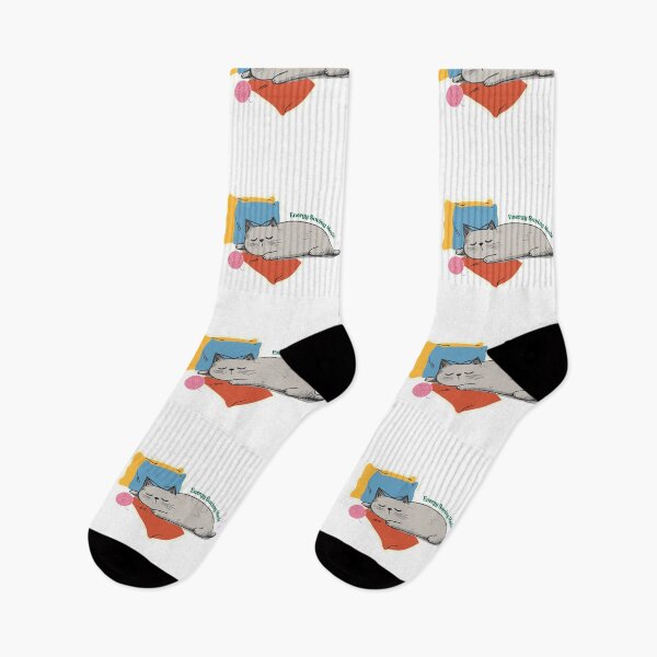 Item preview, Energy Saving Mode – Lazy Sleeping Cat Funny Minimal Design designed and sold by shuttersnook.