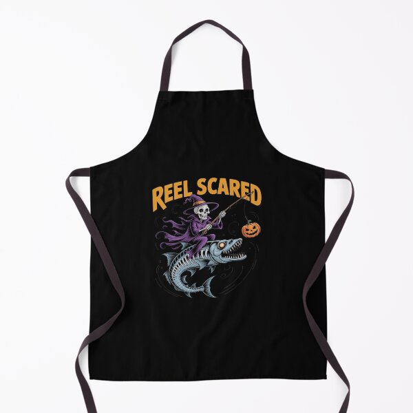 Item preview, Reel Scared Halloween Fishing Skeleton Fisherman Bass designed and sold by skanderio.