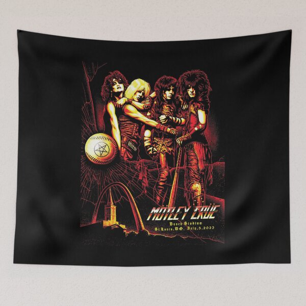 Item preview, Motley Crue Gold Band Portrait Heavy Metal Art designed and sold by hudsonburnskul.