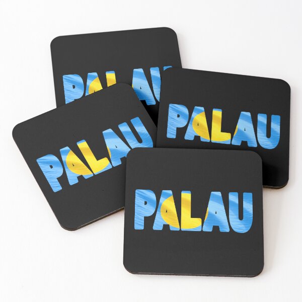 Item preview, PALAU - Flag Flying in Wind cut to Letters Souvenir Sticker Shirt designed and sold by Adam Gormley.