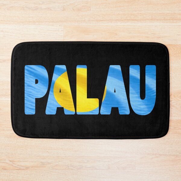 Item preview, PALAU - Flag Flying in Wind cut to Letters Souvenir Sticker Shirt designed and sold by Adam Gormley.
