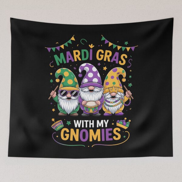 Artikelvorschau, Mardi Gras mit meiner Gnomes-Truppe Gnomes 2026 entworfen und verkauft von AsteriskDatBArt.