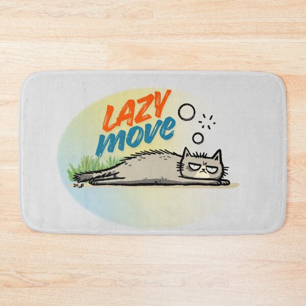 Item preview, Lazy Move – Unmotivated Cat Lying Flat Funny Design designed and sold by shuttersnook.