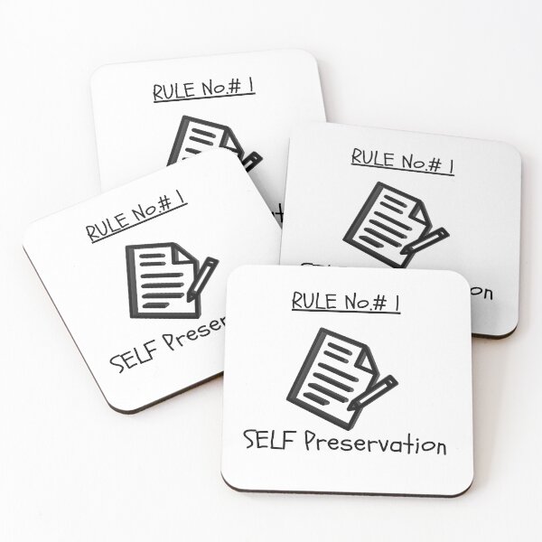 Item preview, Self Preservation Minimalist Wall Art – Motivational Quote Design designed and sold by Legendary Co..