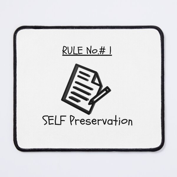 Item preview, Self Preservation Minimalist Wall Art – Motivational Quote Design designed and sold by Legendary Co..