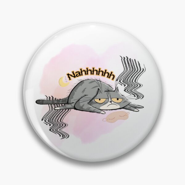 Item preview, Nahhhh – Extremely Lazy Cat Lying Flat Funny Meme Design designed and sold by shuttersnook.