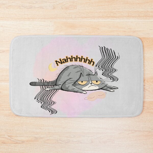 Item preview, Nahhhh – Extremely Lazy Cat Lying Flat Funny Meme Design designed and sold by shuttersnook.