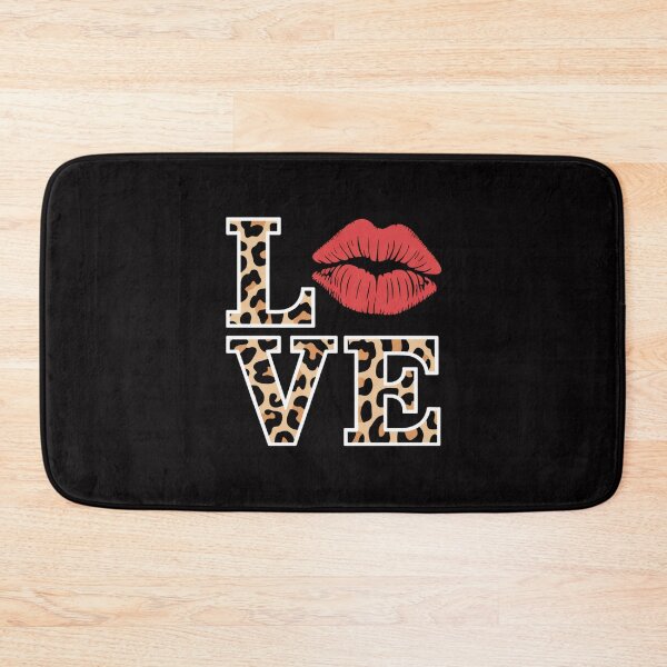 Item preview, Love Leopard Print Letters Red Lips Valentines Day designed and sold by teltvitossuilea.