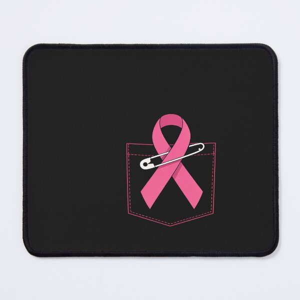 Item preview, Pink Ribbon Safety Pin Breast Cancer Awareness Support Squad designed and sold by Rackaam.