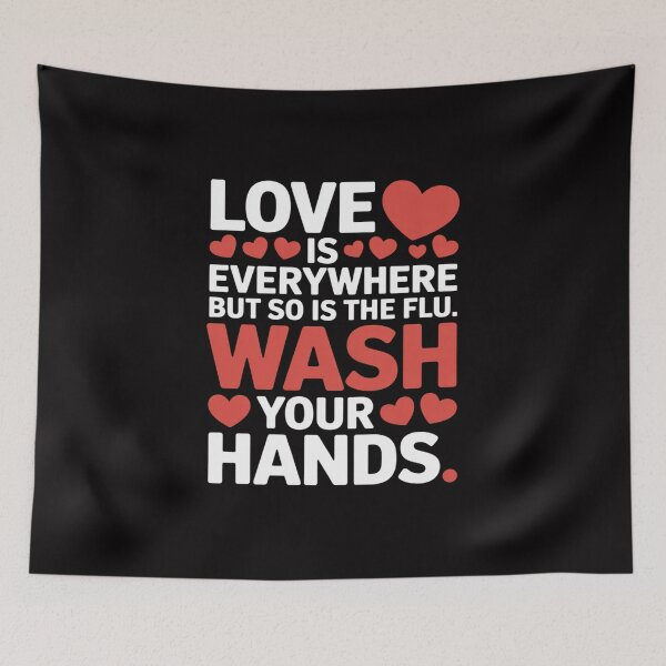 Item preview, Love Is Everywhere But So Is The Flu Valentine’s Day Nurse designed and sold by teltvitossuilea.