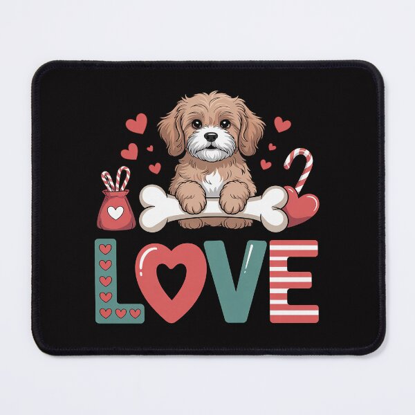 Item preview, LOVE Cavapoo Dog Happy Valentines Day designed and sold by teltvitossuilea.