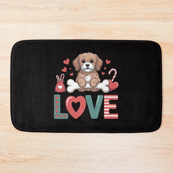 Item preview, LOVE Cavapoo Dog Happy Valentines Day designed and sold by teltvitossuilea.