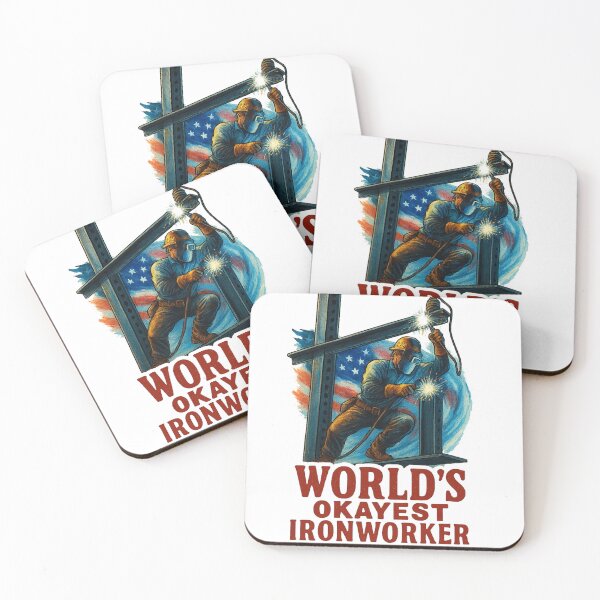 Item preview, Worlds Okayest Ironworker a Worlds Okayest Ironworker a Worlds Okayest Ironworker designed and sold by maximinano100k.