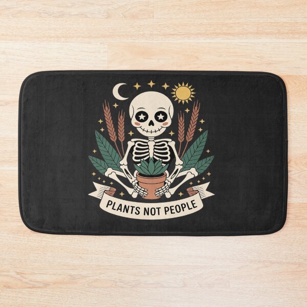 Item preview, Plants Not People Plant Lover Skeleton Gardening Aesthetic designed and sold by Rackaam.