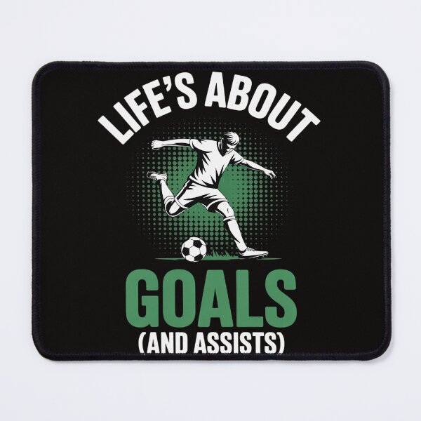 Item preview, Life´s About Goals Soccer Player Boys Kids Youth designed and sold by chaeningplan.