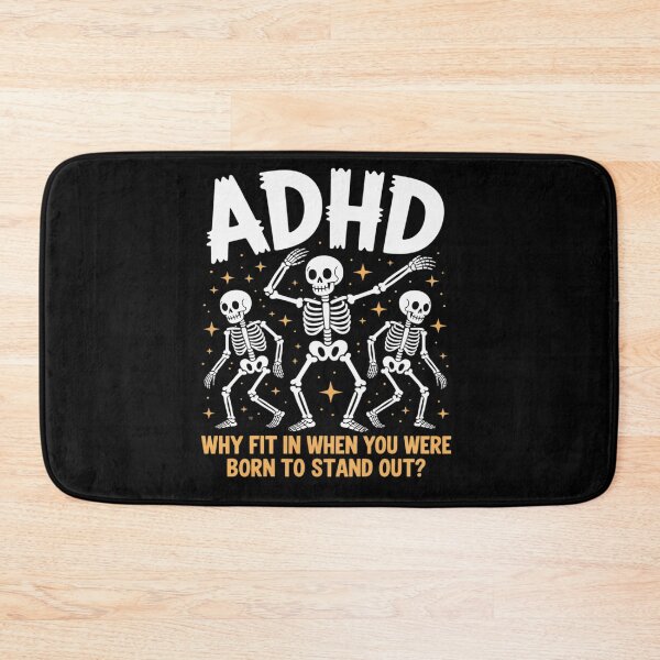 Item preview, Playful Skeletons with ADHD Theme and Motivational designed and sold by Rackaam.