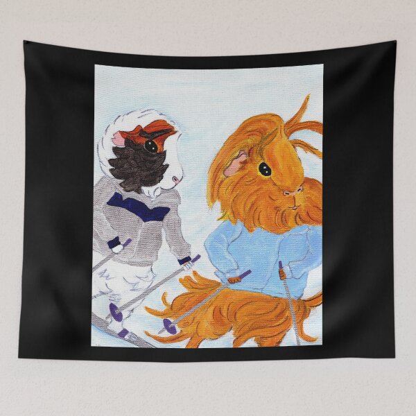 Item preview, Guinea Pig Snapshot - Mortemer & Danger Crumples on Skis designed and sold by Guinea Pigs and Books.