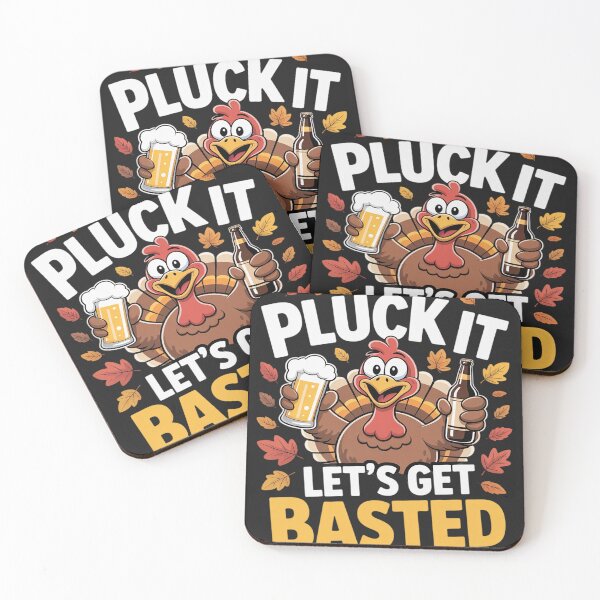 Item preview, Pluck It Let’s Get Basted Funny Turkey Thanksgiving Beer designed and sold by Rackaam.