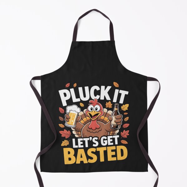 Item preview, Pluck It Let’s Get Basted Funny Turkey Thanksgiving Beer designed and sold by Rackaam.