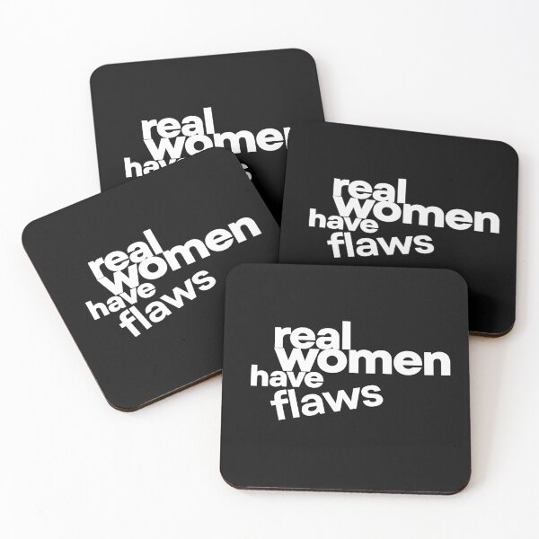Item preview, Real Women Have Flaws (white text) designed and sold by RWHF-Brand.