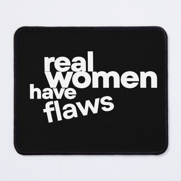 Item preview, Real Women Have Flaws (white text) designed and sold by RWHF-Brand.