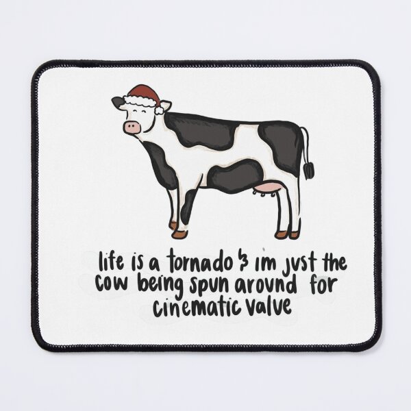 Item preview, Life is a Tornado Cinematic Value | Funny Cow Meme designed and sold by JossDesign15.