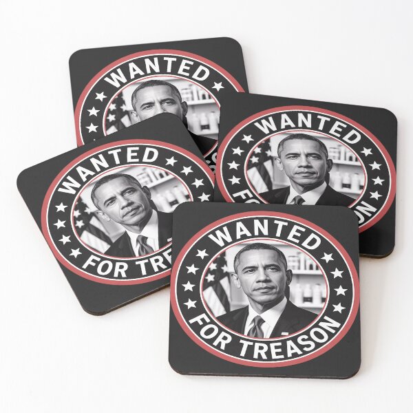 Item preview, President Obama Parody Wanted for Treason designed and sold by Rackaam.