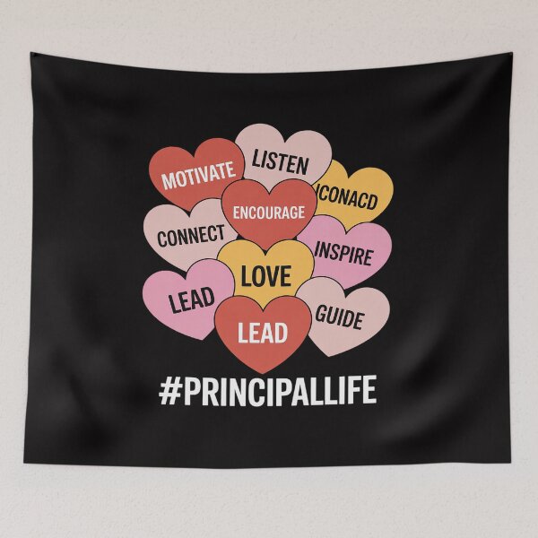 Item preview, Hearts School Principal Life Valentines Day designed and sold by teltvitossuilea.