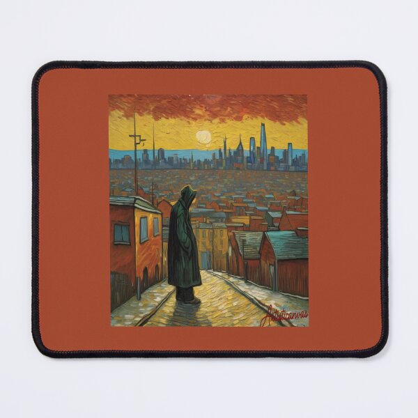 Item preview, "Solitary Figure: City Reflections" designed and sold by Artisticanvas.
