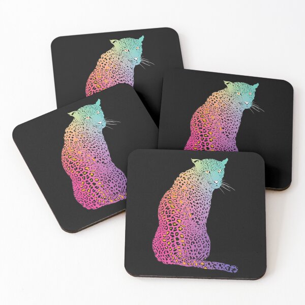 Item preview, Colorful Leopard Gradient Psychedelic Animal Art designed and sold by taphoustwanda.