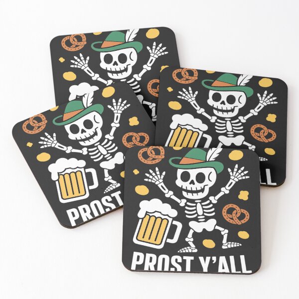 Item preview, Prost Y'All Oktoberfest Skeleton Beer designed and sold by tkhrbika.