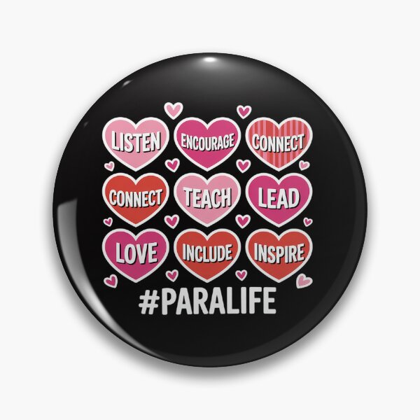 Item preview, Hearts Teach Love Inspire Para Life Valentines designed and sold by teltvitossuilea.