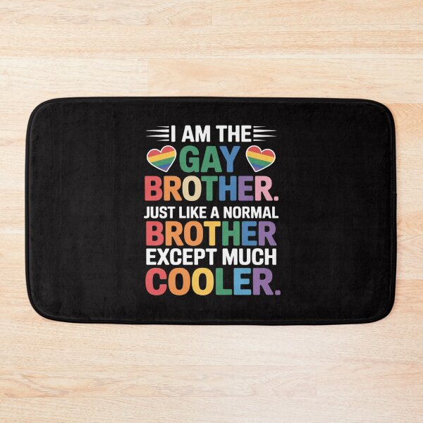 Item preview, I Am The Gay Brother Matching Pride LGBT Heart Gay Lesbian designed and sold by teltvitossuilea.