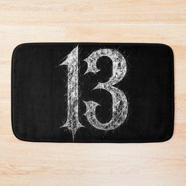 Item preview, Grunge Number 13 Design – Distressed Gothic Typography designed and sold by Mortisigil.