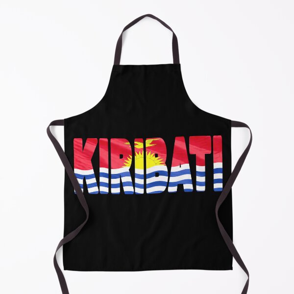 Item preview, KIRIBATI - Flag Flying in Wind cut to Letters Souvenir Sticker Shirt designed and sold by Adam Gormley.