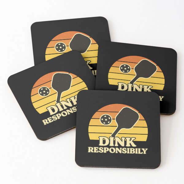 Item preview, Dink Responsibly Retro Badge (Orange) designed and sold by slimwrleg82.