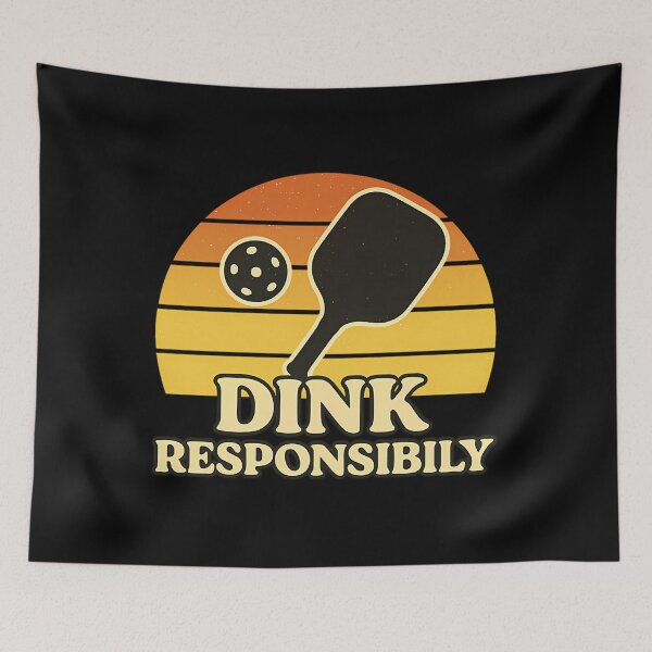 Item preview, Dink Responsibly Retro Badge (Orange) designed and sold by slimwrleg82.