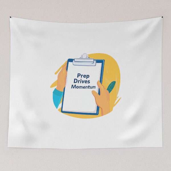 Item preview, Prep Drives Momentum And Productivity On A Clipboard designed and sold by FWLKIT.