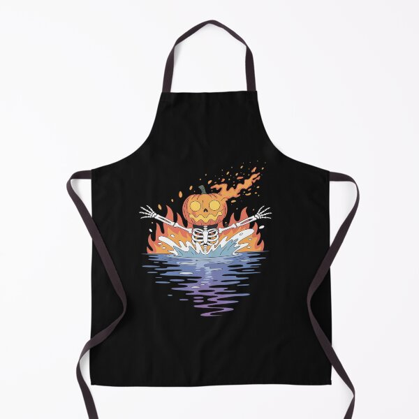 Item preview, Pumpkin Head Skeleton Swimming Halloween Spooky Sports 3 designed and sold by tkhrbika.