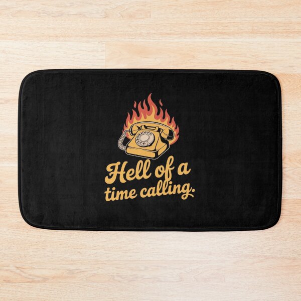 Item preview, Retro Firefighter Rotary Phone Flame Script designed and sold by imsamaharem.