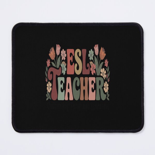 Item preview, Retro Flowers ESL Teacher Teach Multilingual Learners Team Men Women Girls Kids designed and sold by imsamaharem.